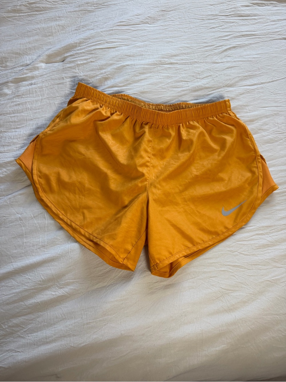 Nike Women's Bright Orange Athletic Running Shorts